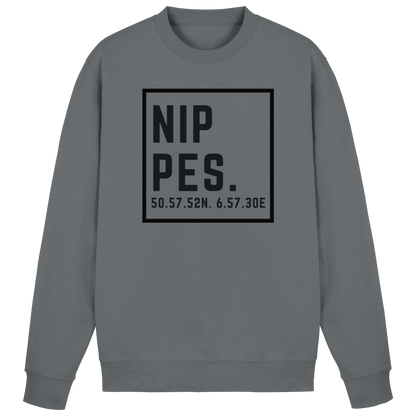 Nippes Koordinaten (großer Druck auf der Brust) - Basic Sweatshirt