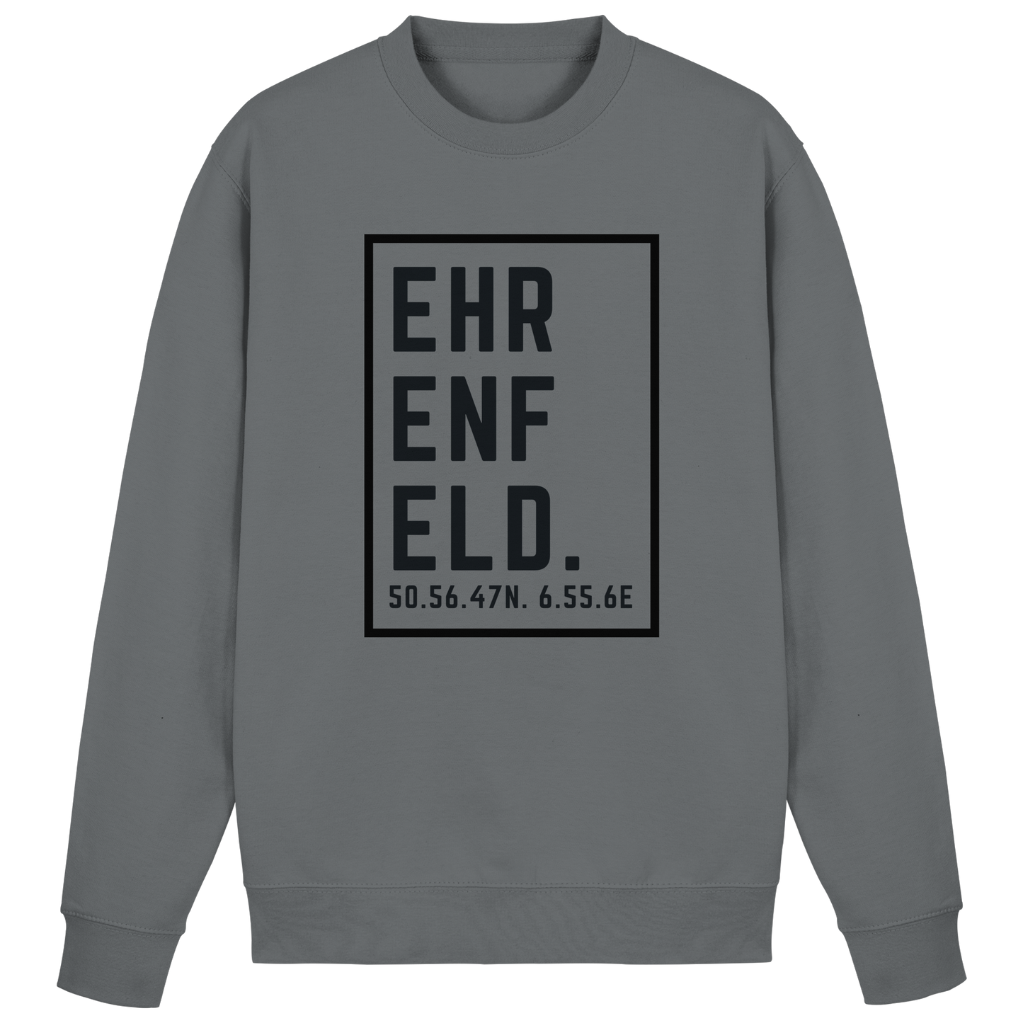 Ehrenfeld Koordinaten (großer Druck auf der Brust) - Basic Sweatshirt