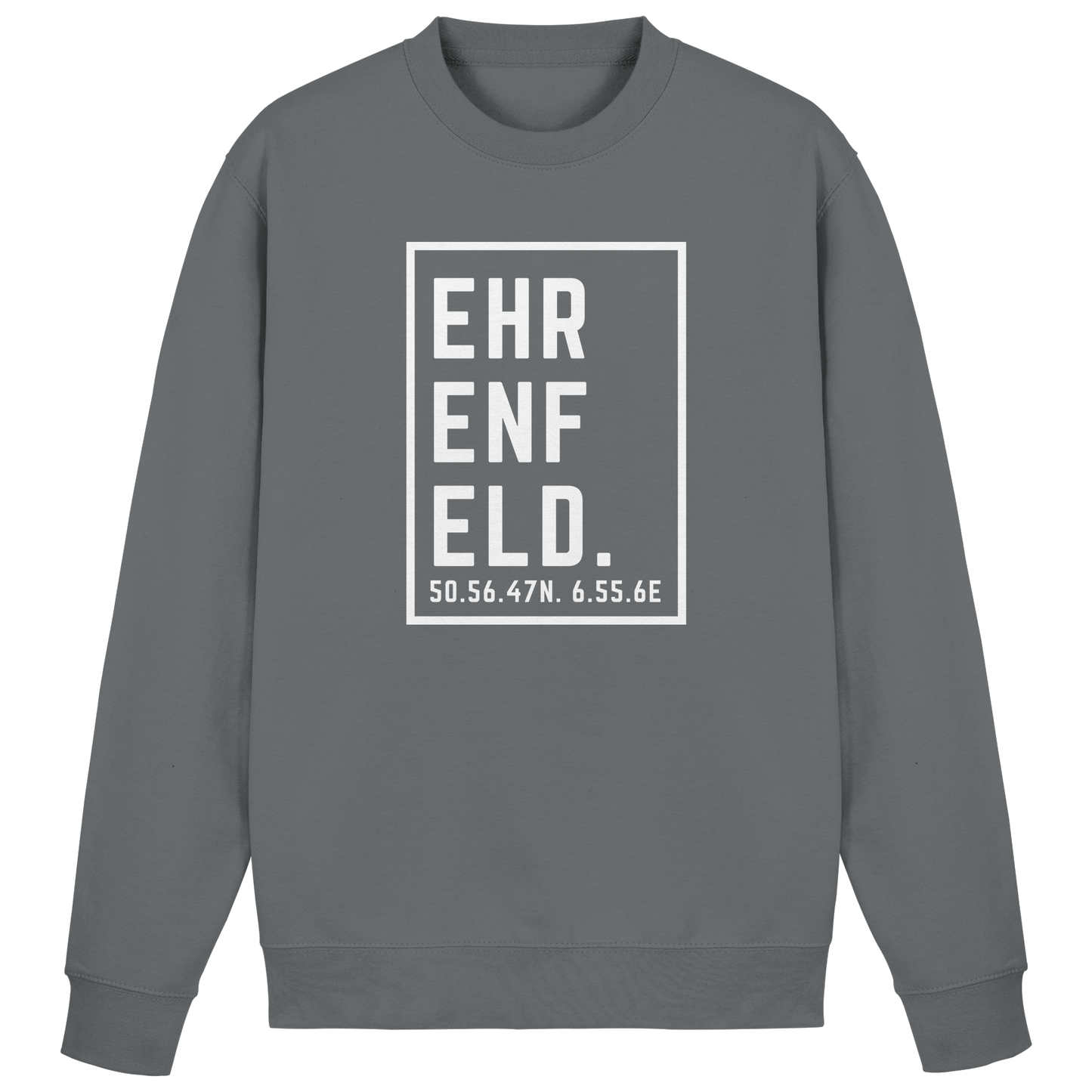 Ehrenfeld Koordinaten (großer Druck auf der Brust) - Basic Sweatshirt