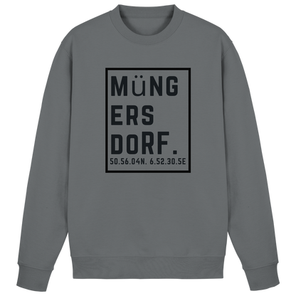 Müngersdorf Koordinaten (großer Druck auf der Brust) - Basic Sweatshirt