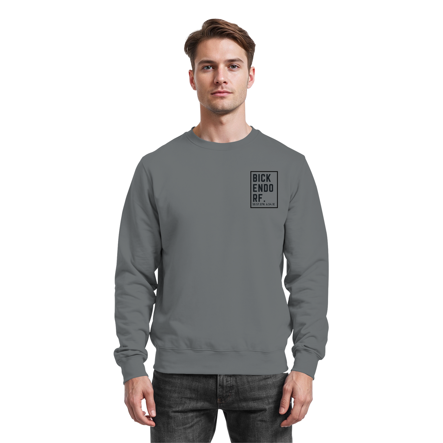 Bickendorf Koordinaten (kleiner Druck auf der Brust) - Basic Sweatshirt