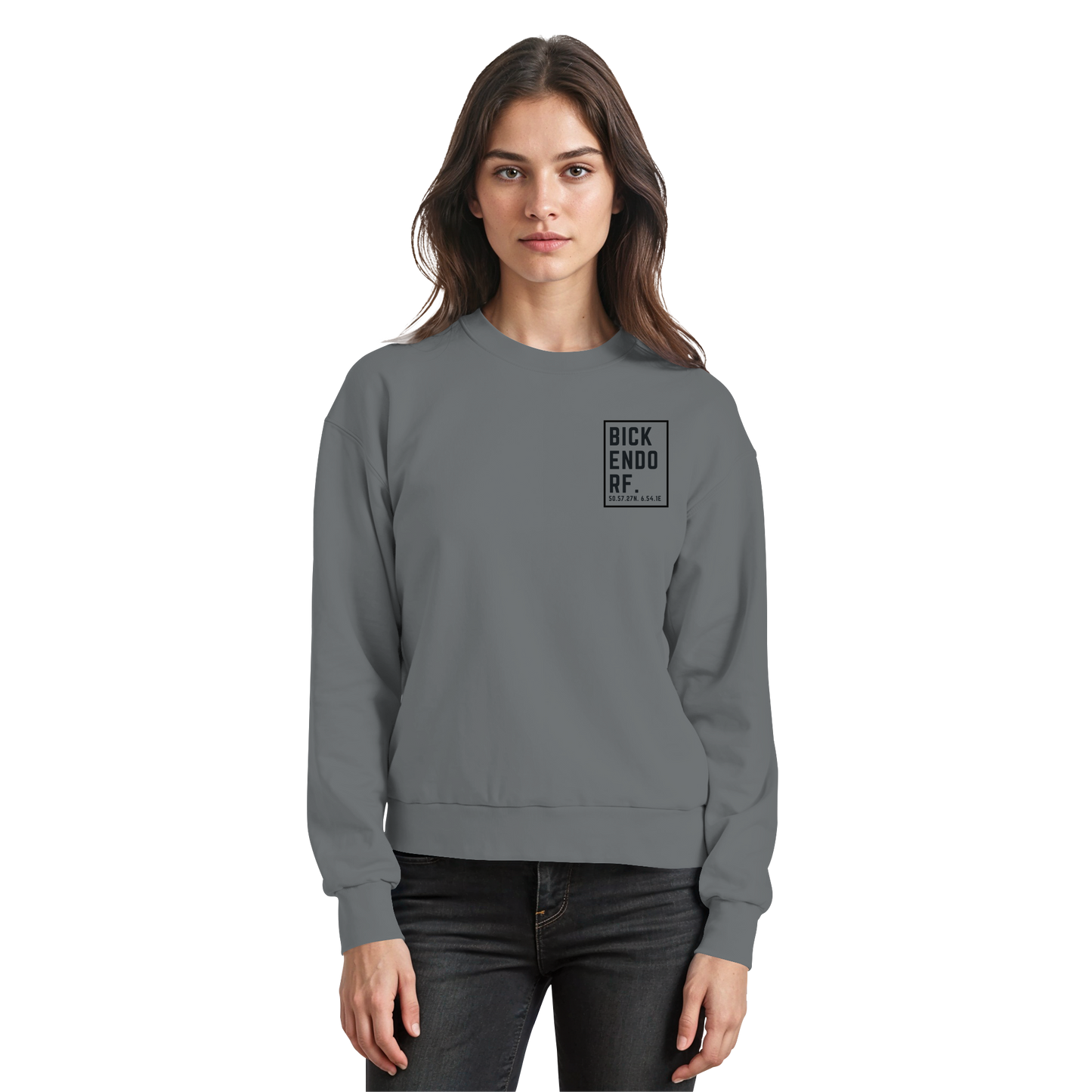 Bickendorf Koordinaten (kleiner Druck auf der Brust) - Basic Sweatshirt