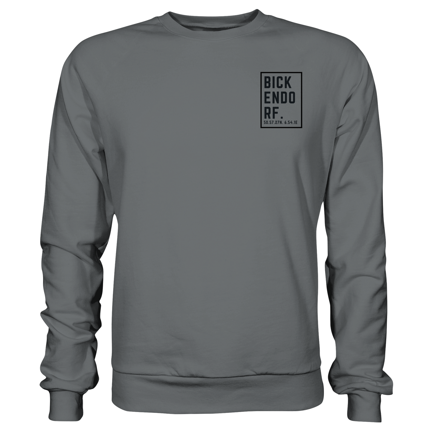 Bickendorf Koordinaten (kleiner Druck auf der Brust) - Basic Sweatshirt