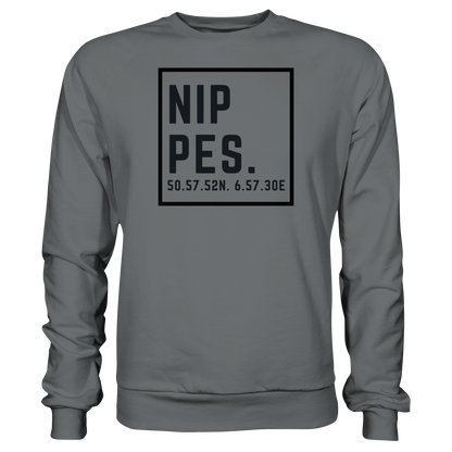 Nippes Koordinaten (großer Druck auf der Brust) - Basic Sweatshirt