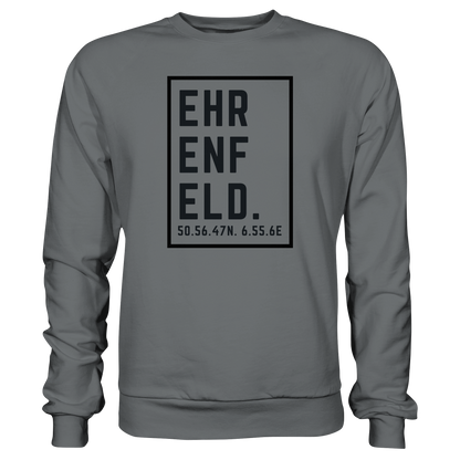Ehrenfeld Koordinaten (großer Druck auf der Brust) - Basic Sweatshirt