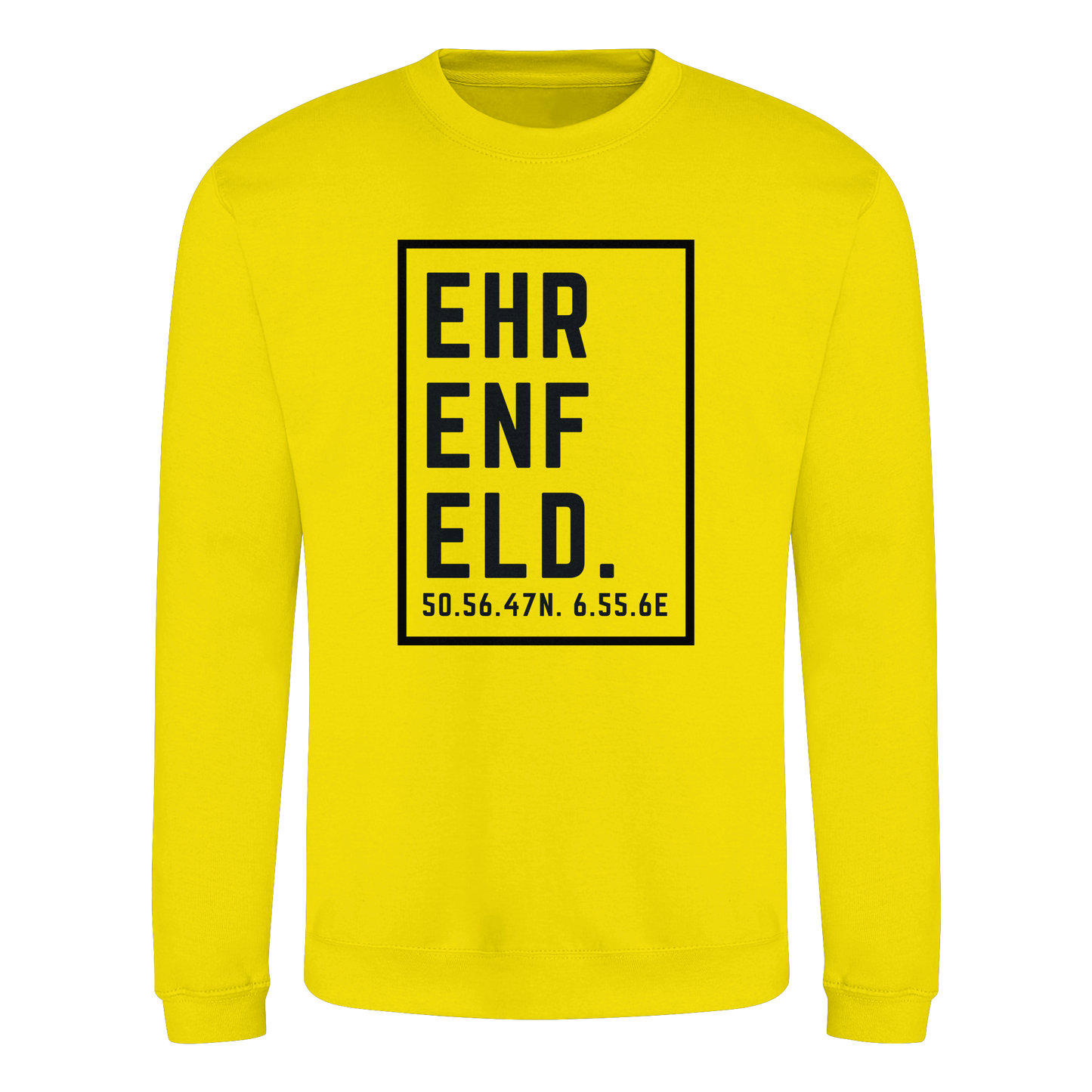 Ehrenfeld Koordinaten (großer Druck auf der Brust) - Basic Sweatshirt