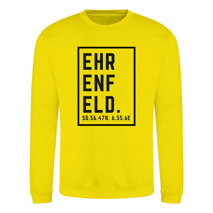 Ehrenfeld Koordinaten (großer Druck auf der Brust) - Basic Sweatshirt