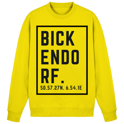 Bickendorf Koordinaten (großer Druck auf der Brust) - Basic Sweatshirt