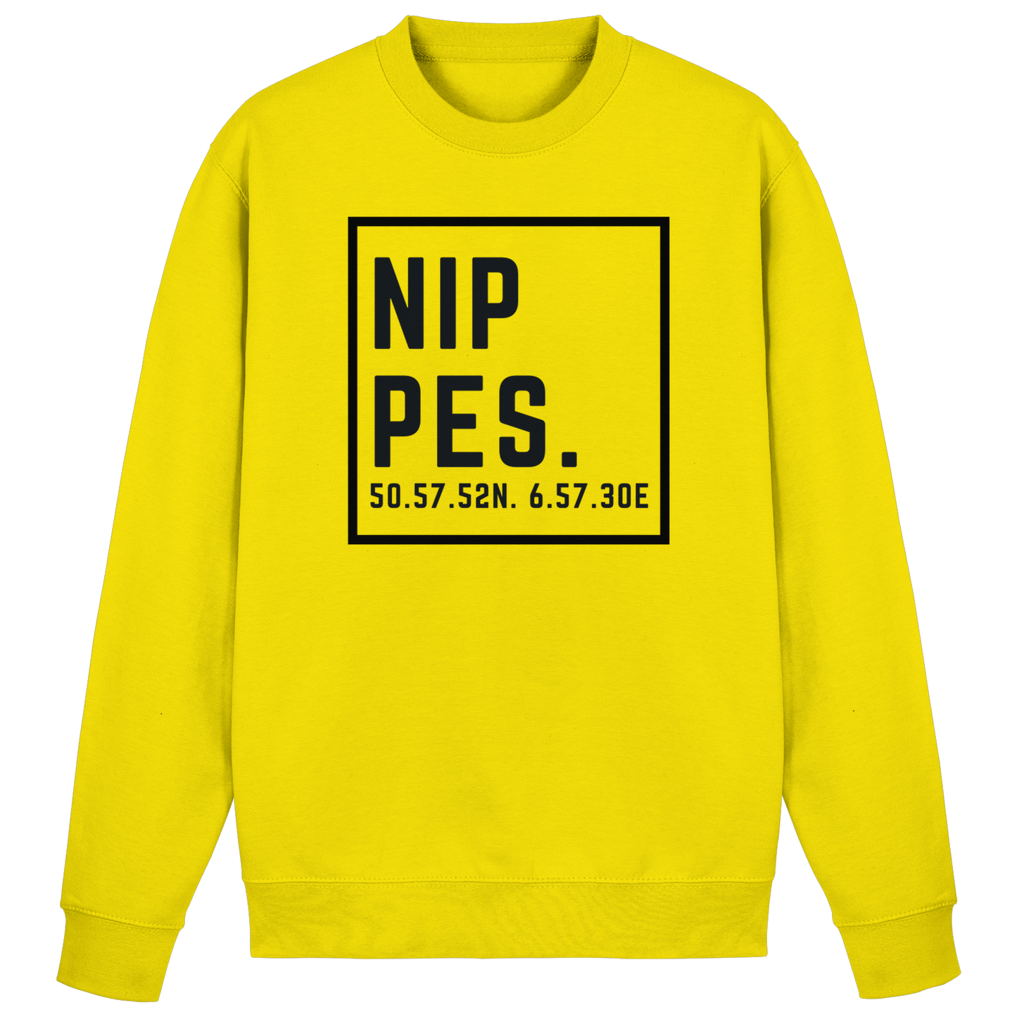 Nippes Koordinaten (großer Druck auf der Brust) - Basic Sweatshirt