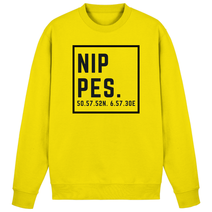 Nippes Koordinaten (großer Druck auf der Brust) - Basic Sweatshirt