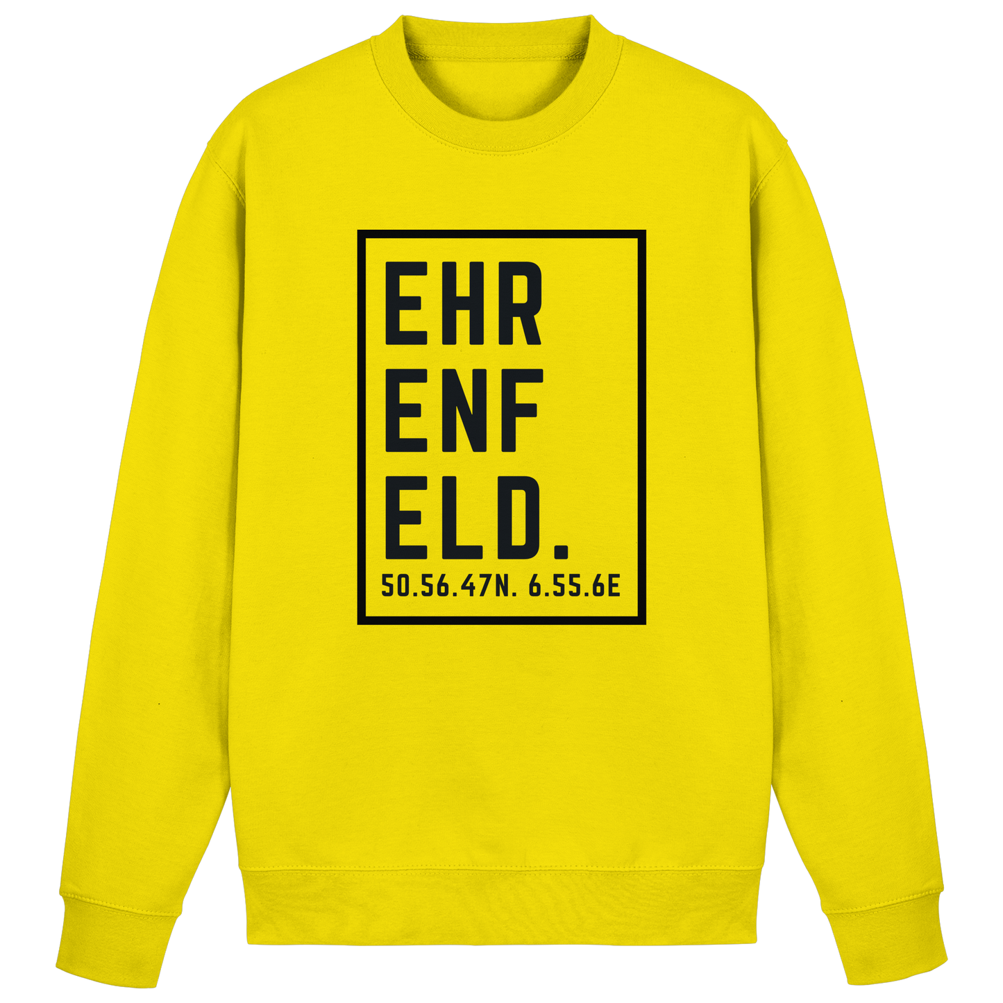 Ehrenfeld Koordinaten (großer Druck auf der Brust) - Basic Sweatshirt