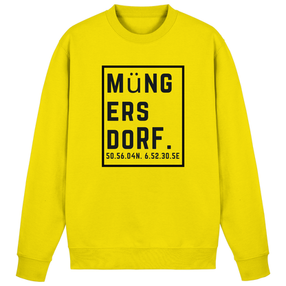 Müngersdorf Koordinaten (großer Druck auf der Brust) - Basic Sweatshirt