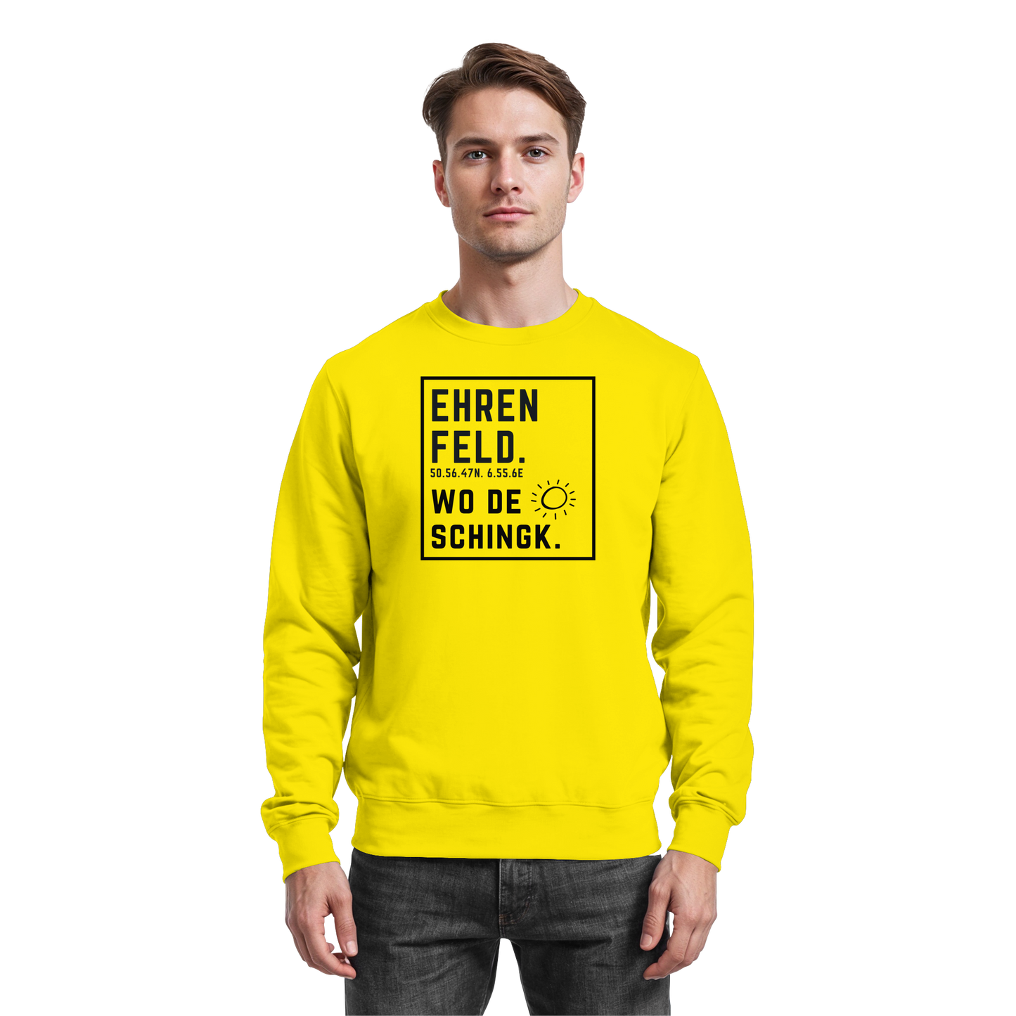 Wo de Sonn schingk - Ehrenfeld Druck  - Basic Sweatshirt