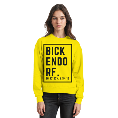 Bickendorf Koordinaten (großer Druck auf der Brust) - Basic Sweatshirt