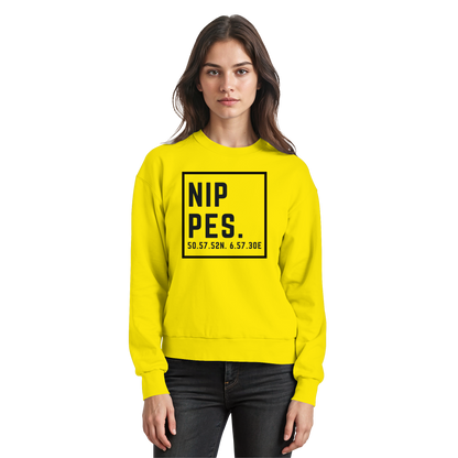 Nippes Koordinaten (großer Druck auf der Brust) - Basic Sweatshirt