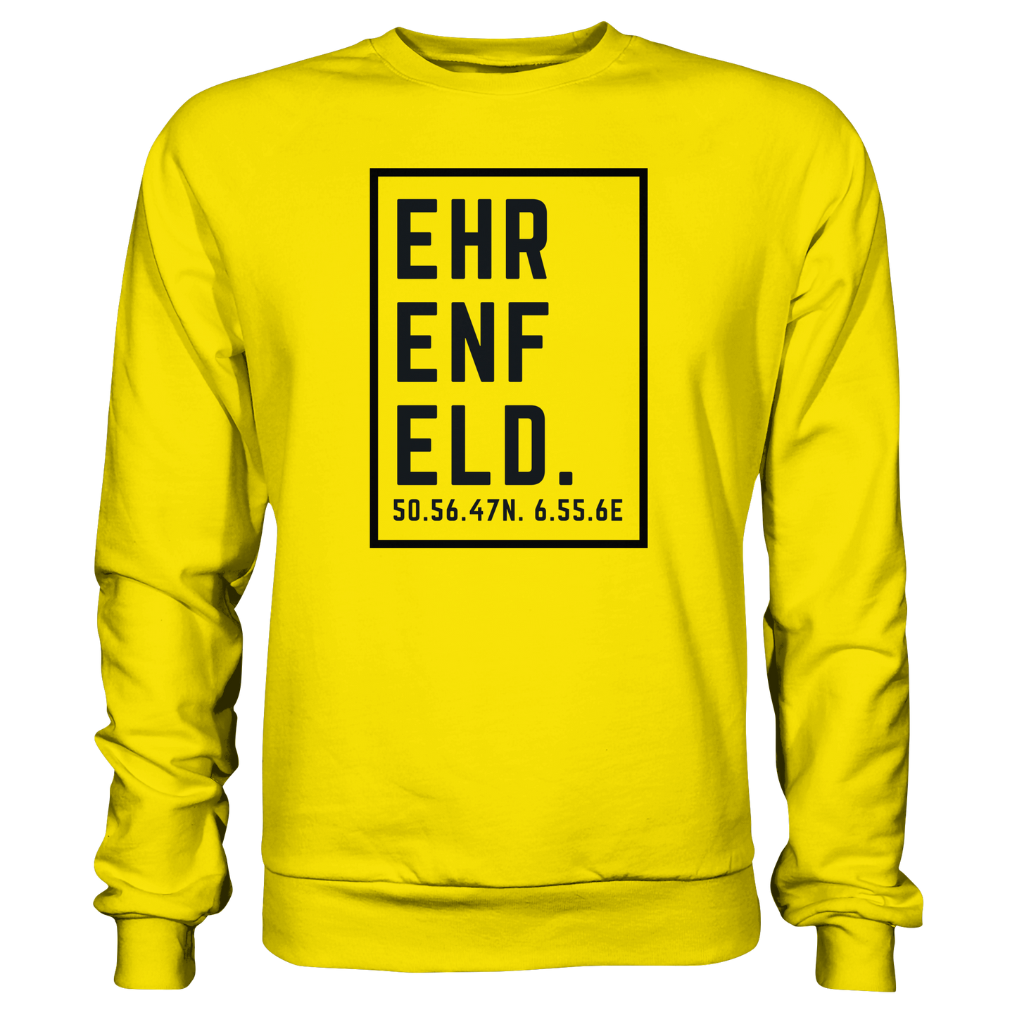 Ehrenfeld Koordinaten (großer Druck auf der Brust) - Basic Sweatshirt