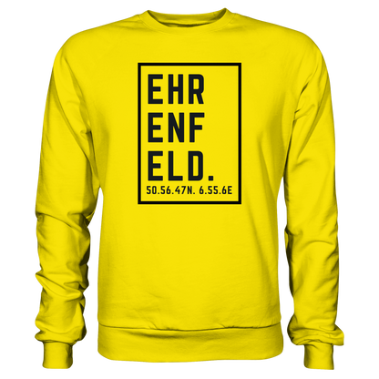 Ehrenfeld Koordinaten (großer Druck auf der Brust) - Basic Sweatshirt