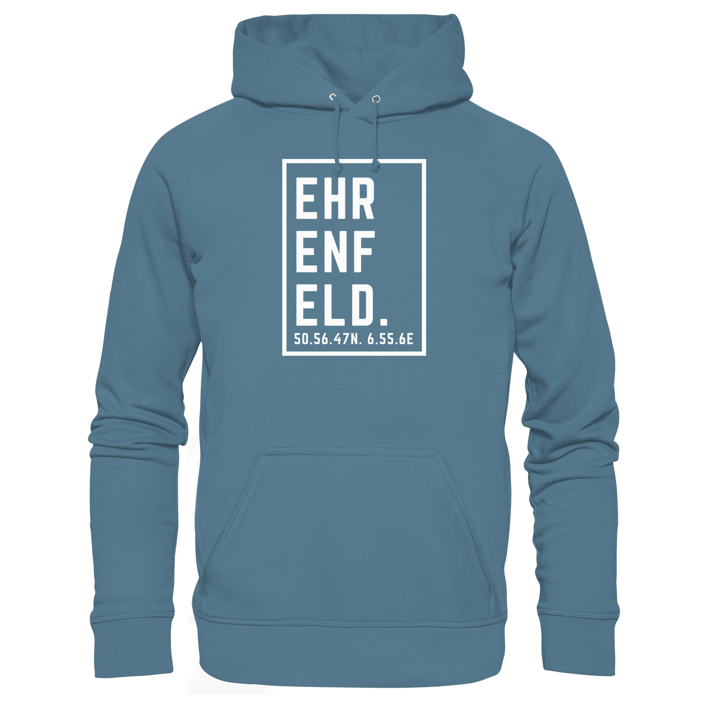 Ehrenfeld Koordinaten (großer Druck auf der Brust) - Basic Unisex Hoodie