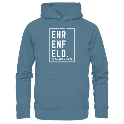 Ehrenfeld Koordinaten (großer Druck auf der Brust) - Basic Unisex Hoodie