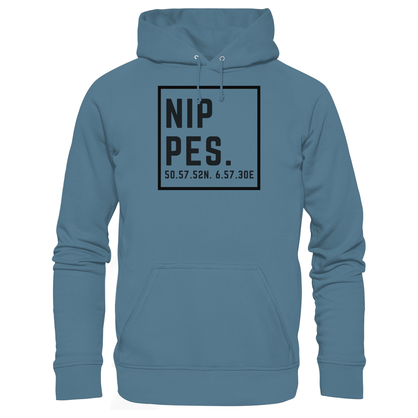 Nippes Koordinaten (großer Druck auf der Brust) - Basic Unisex Hoodie