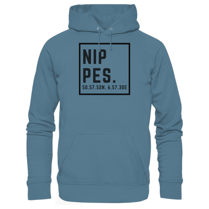 Nippes Koordinaten (großer Druck auf der Brust) - Basic Unisex Hoodie