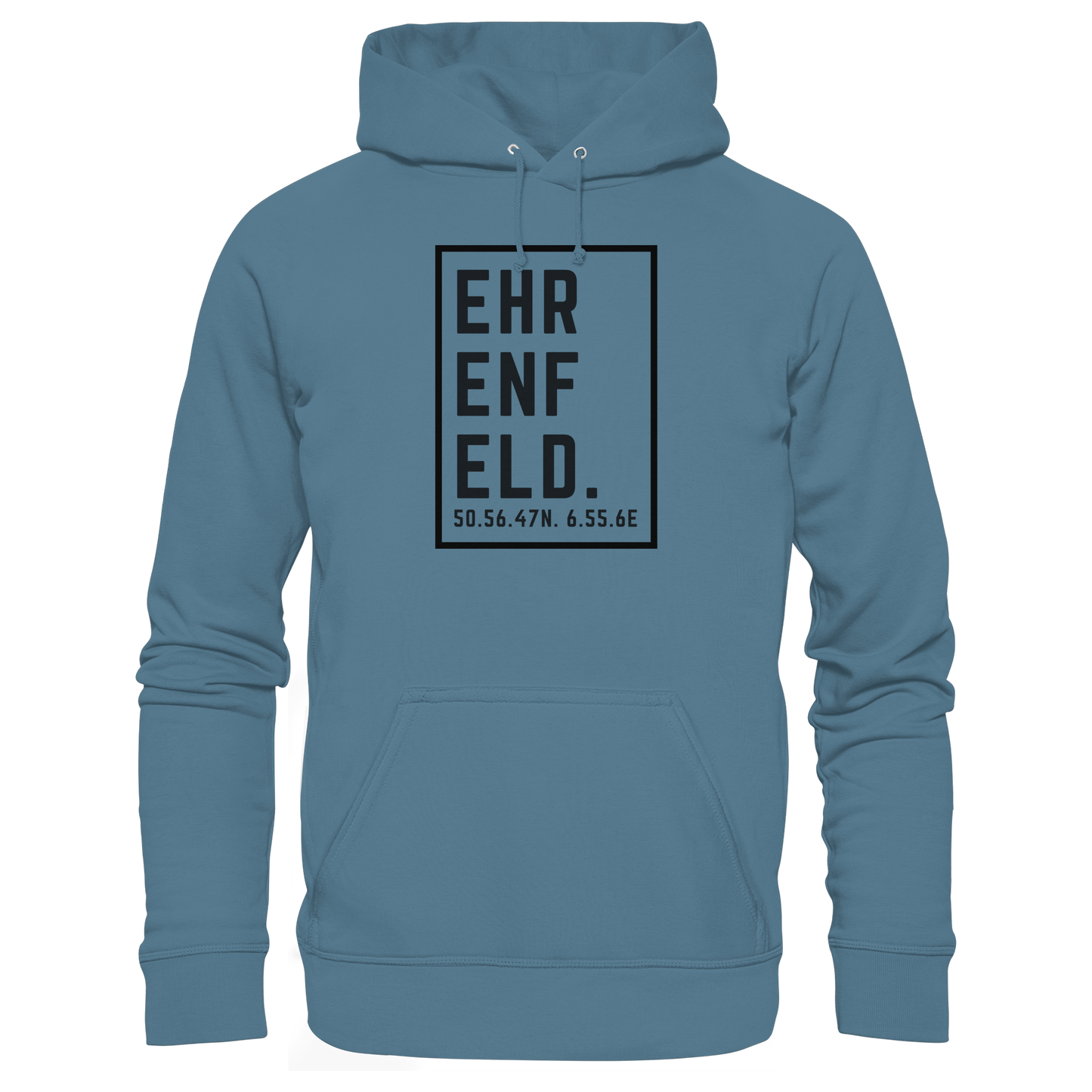 Ehrenfeld Koordinaten (großer Druck auf der Brust) - Basic Unisex Hoodie