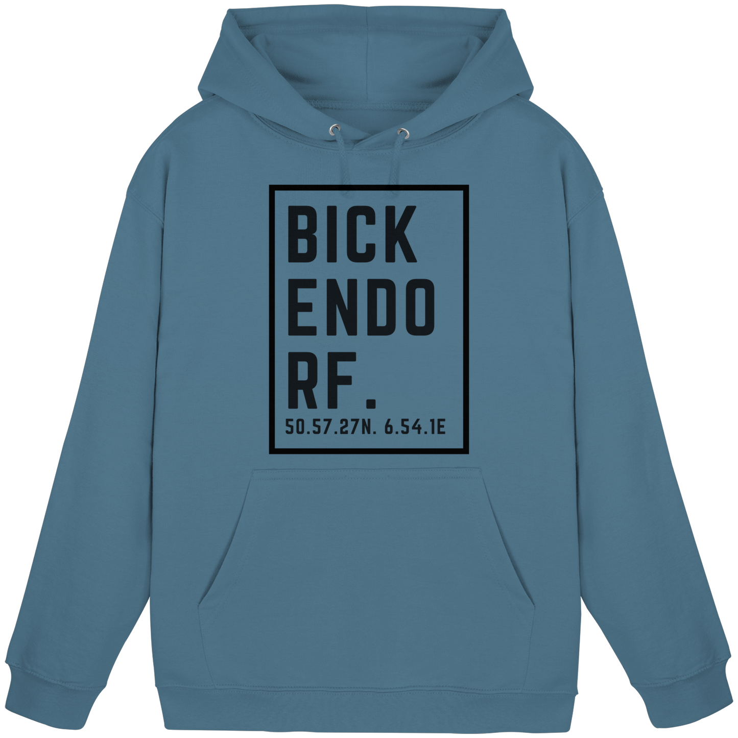 Bickendorf Koordinaten (großer Druck auf der Brust) - Basic Unisex Hoodie