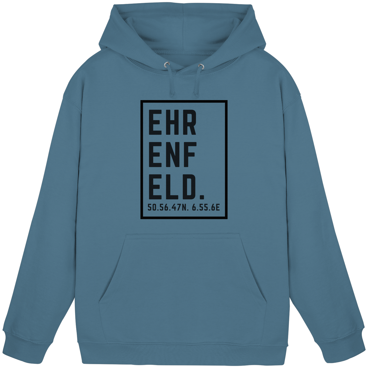 Ehrenfeld Koordinaten (großer Druck auf der Brust) - Basic Unisex Hoodie