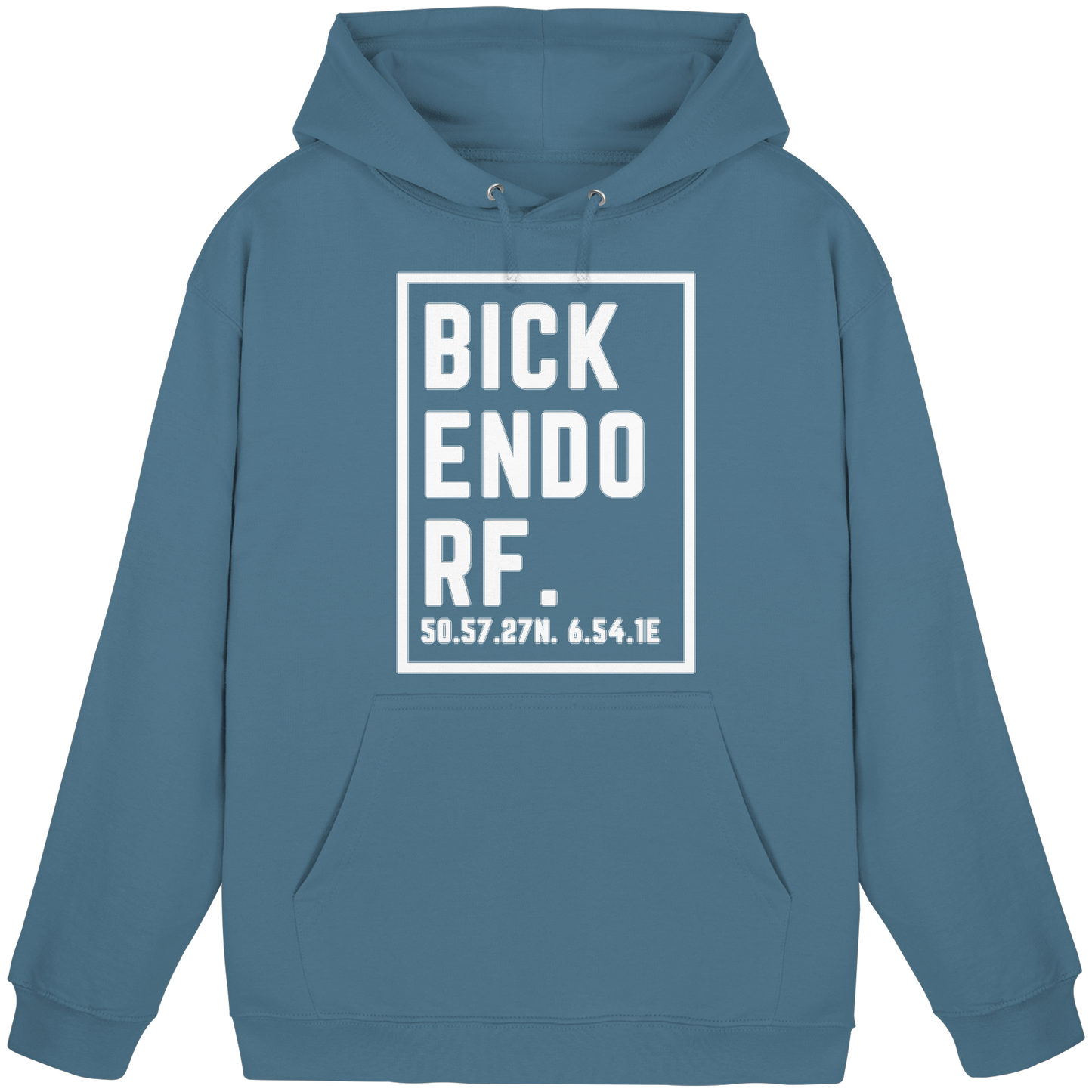 Bickendorf Koordinaten (großer Druck auf der Brust) - Basic Unisex Hoodie