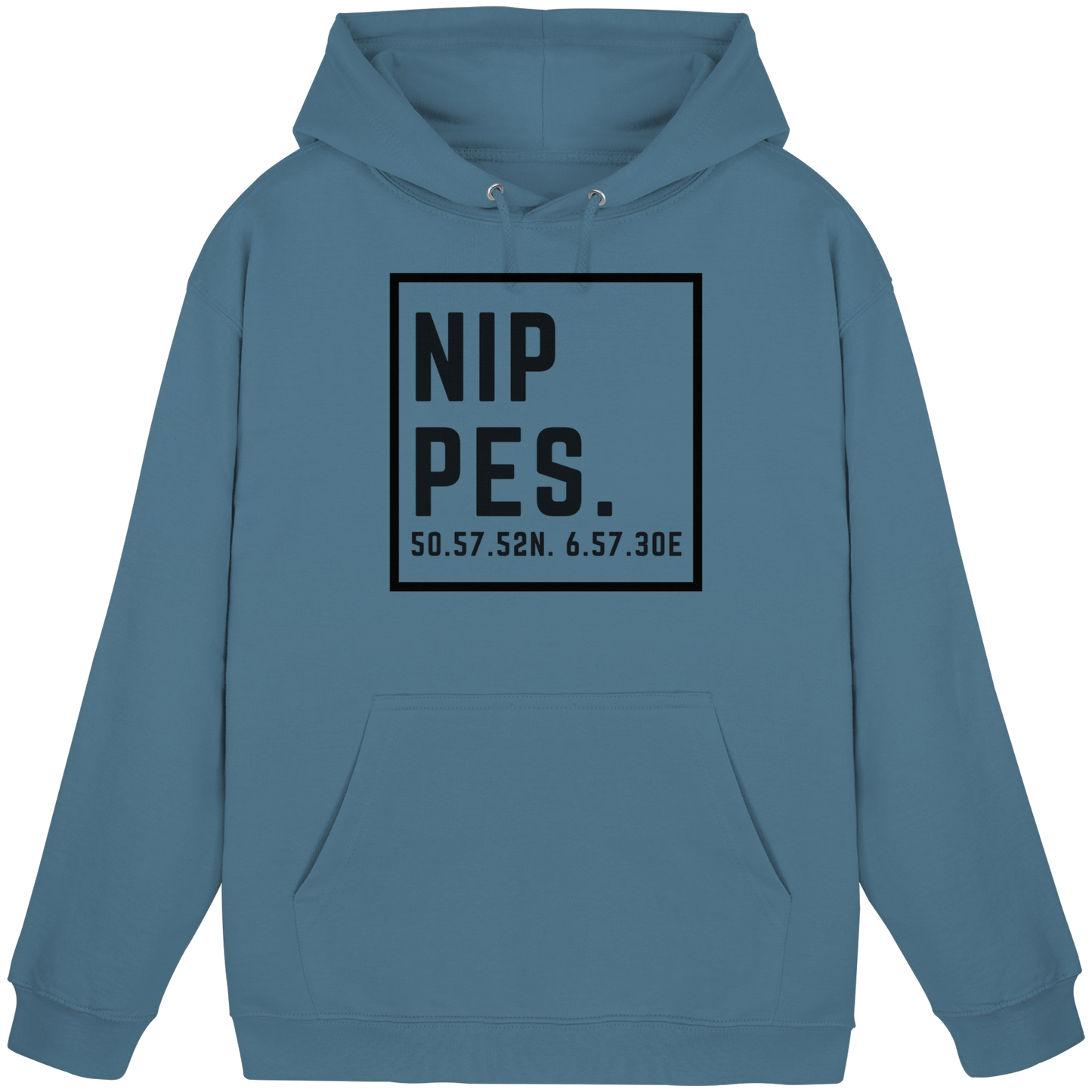 Nippes Koordinaten (großer Druck auf der Brust) - Basic Unisex Hoodie