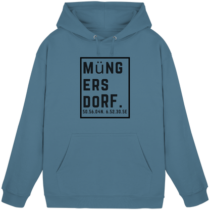 Müngersdorf Koordinaten (großer Druck auf der Brust) - Basic Unisex Hoodie