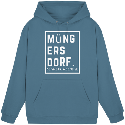Müngersdorf Koordinaten (großer Druck auf der Brust) - Basic Unisex Hoodie