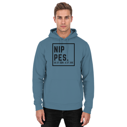 Nippes Koordinaten (großer Druck auf der Brust) - Basic Unisex Hoodie