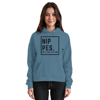 Nippes Koordinaten (großer Druck auf der Brust) - Basic Unisex Hoodie