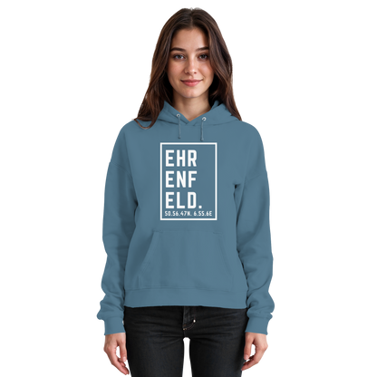 Ehrenfeld Koordinaten (großer Druck auf der Brust) - Basic Unisex Hoodie