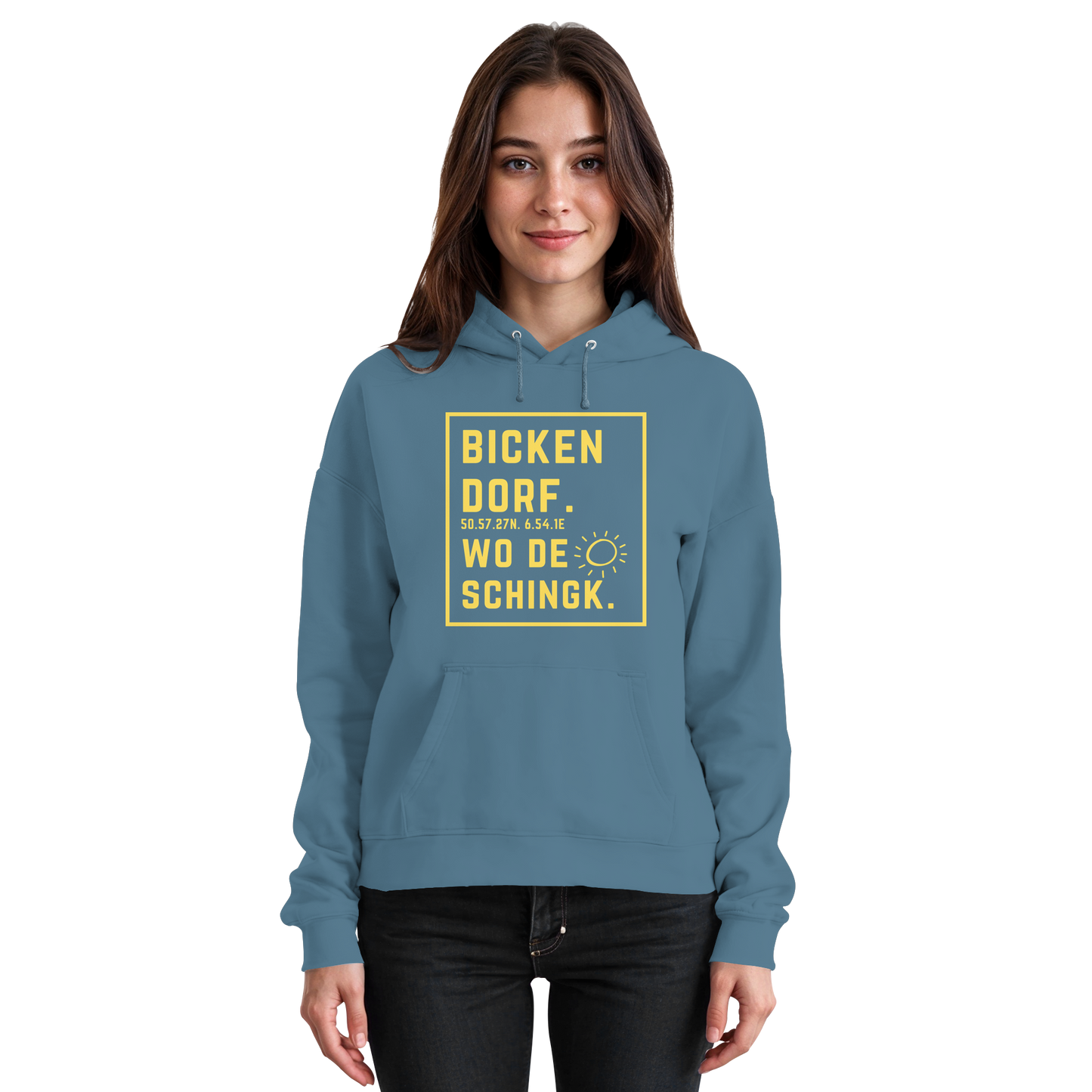 Wo de Sonn schingk - Bickendorf Druck - Basic Unisex Hoodie