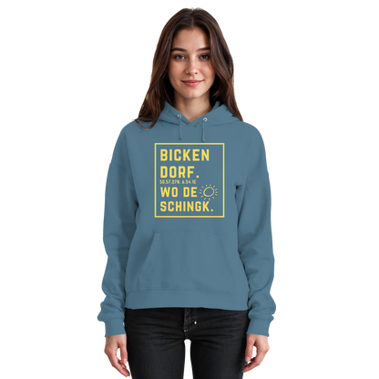 Wo de Sonn schingk - Bickendorf Druck - Basic Unisex Hoodie