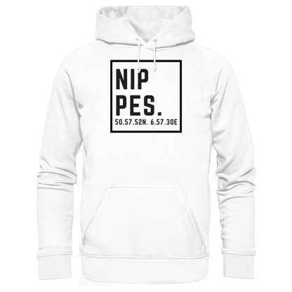 Nippes Koordinaten (großer Druck auf der Brust) - Basic Unisex Hoodie