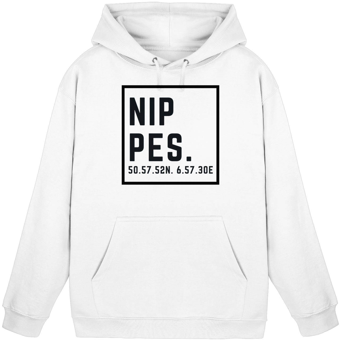 Nippes Koordinaten (großer Druck auf der Brust) - Basic Unisex Hoodie
