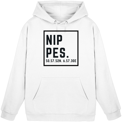 Nippes Koordinaten (großer Druck auf der Brust) - Basic Unisex Hoodie