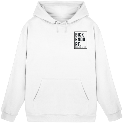 Bickendorf Koordinaten (kleiner Druck auf der Brust) - Basic Unisex Hoodie