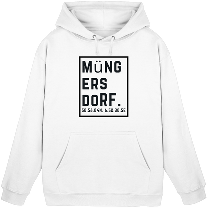 Müngersdorf Koordinaten (großer Druck auf der Brust) - Basic Unisex Hoodie