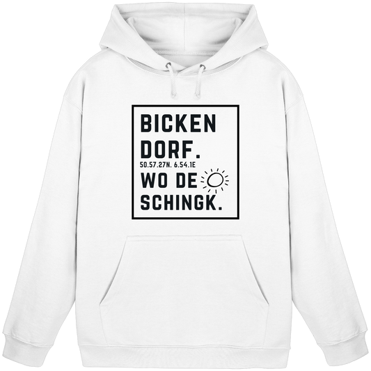 Wo de Sonn schingk - Bickendorf Druck  - Basic Unisex Hoodie