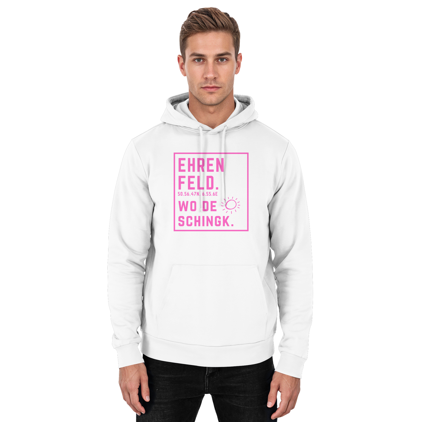 Wo de Sonn schingk - Ehrenfeld Druck   - Basic Unisex Hoodie