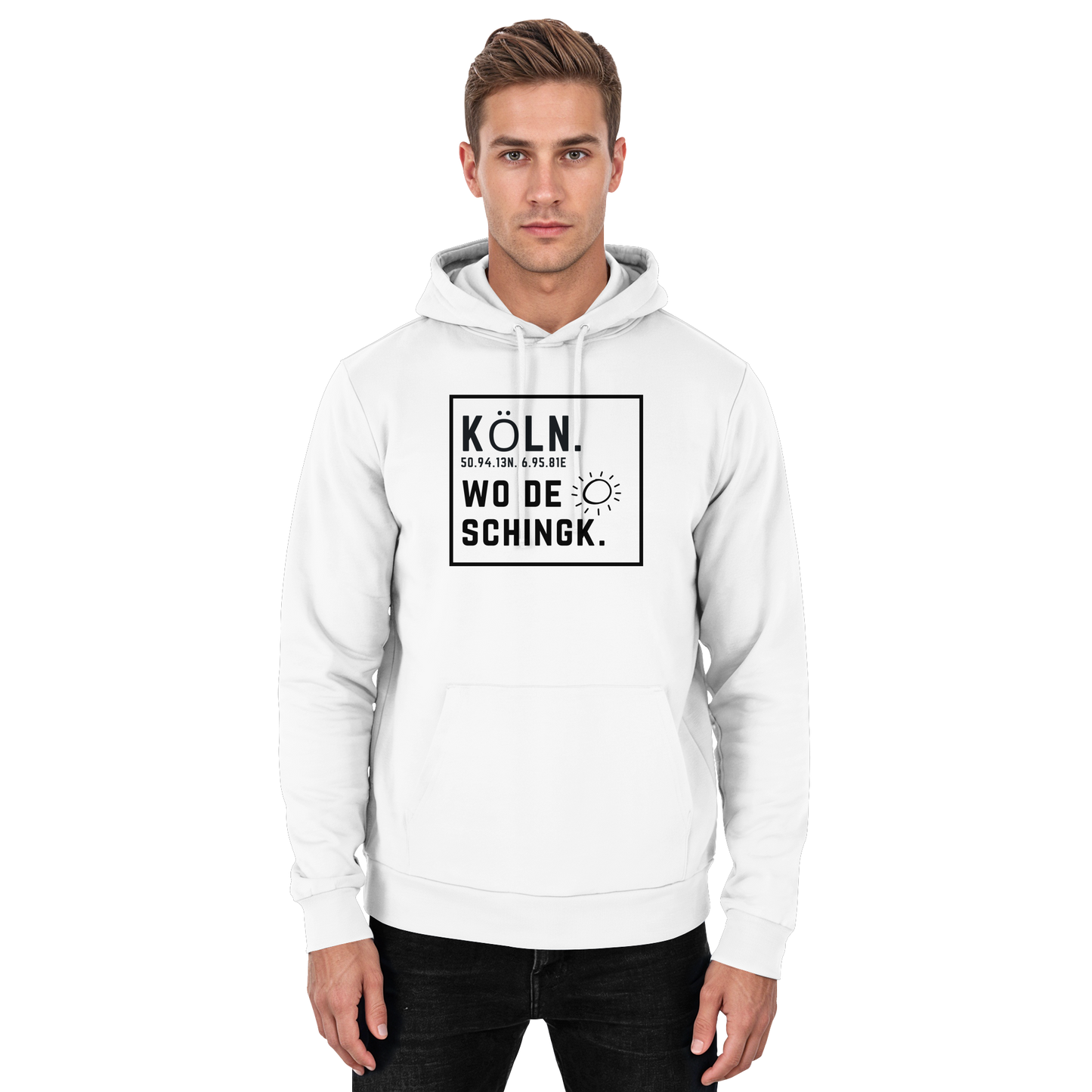 Wo de Sonn schingk - Köln Druck   - Basic Unisex Hoodie