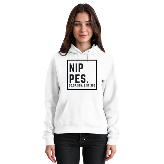 Nippes Koordinaten (großer Druck auf der Brust) - Basic Unisex Hoodie
