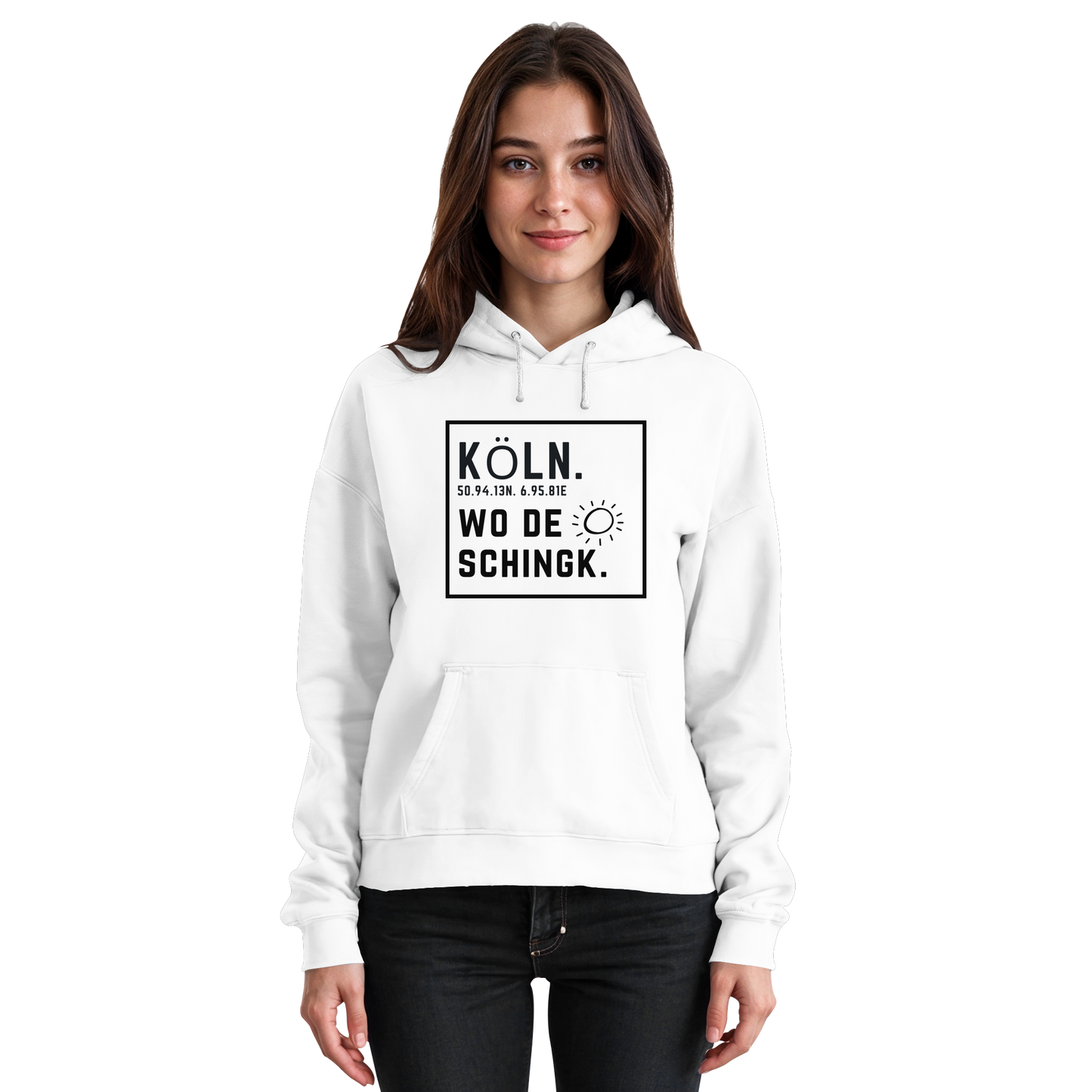 Wo de Sonn schingk - Köln Druck   - Basic Unisex Hoodie