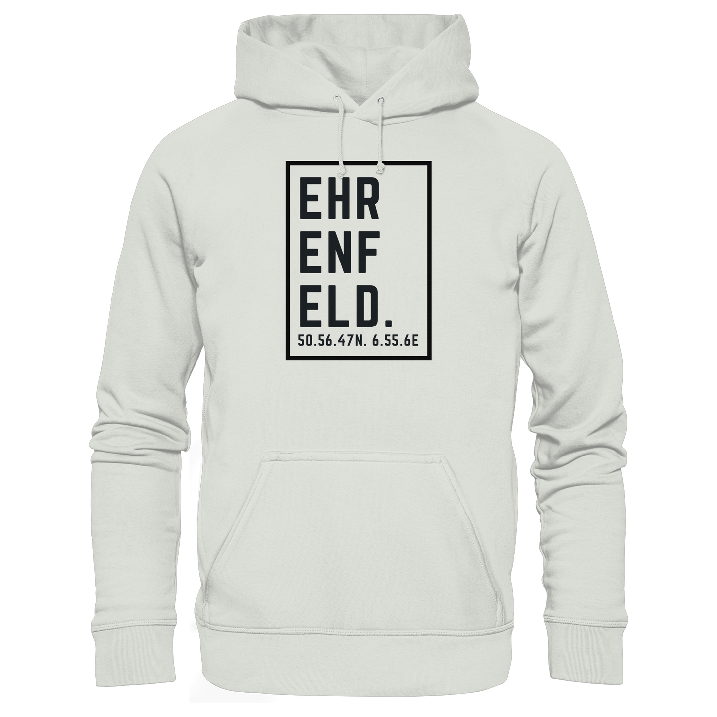 Ehrenfeld Koordinaten (großer Druck auf der Brust) - Basic Unisex Hoodie
