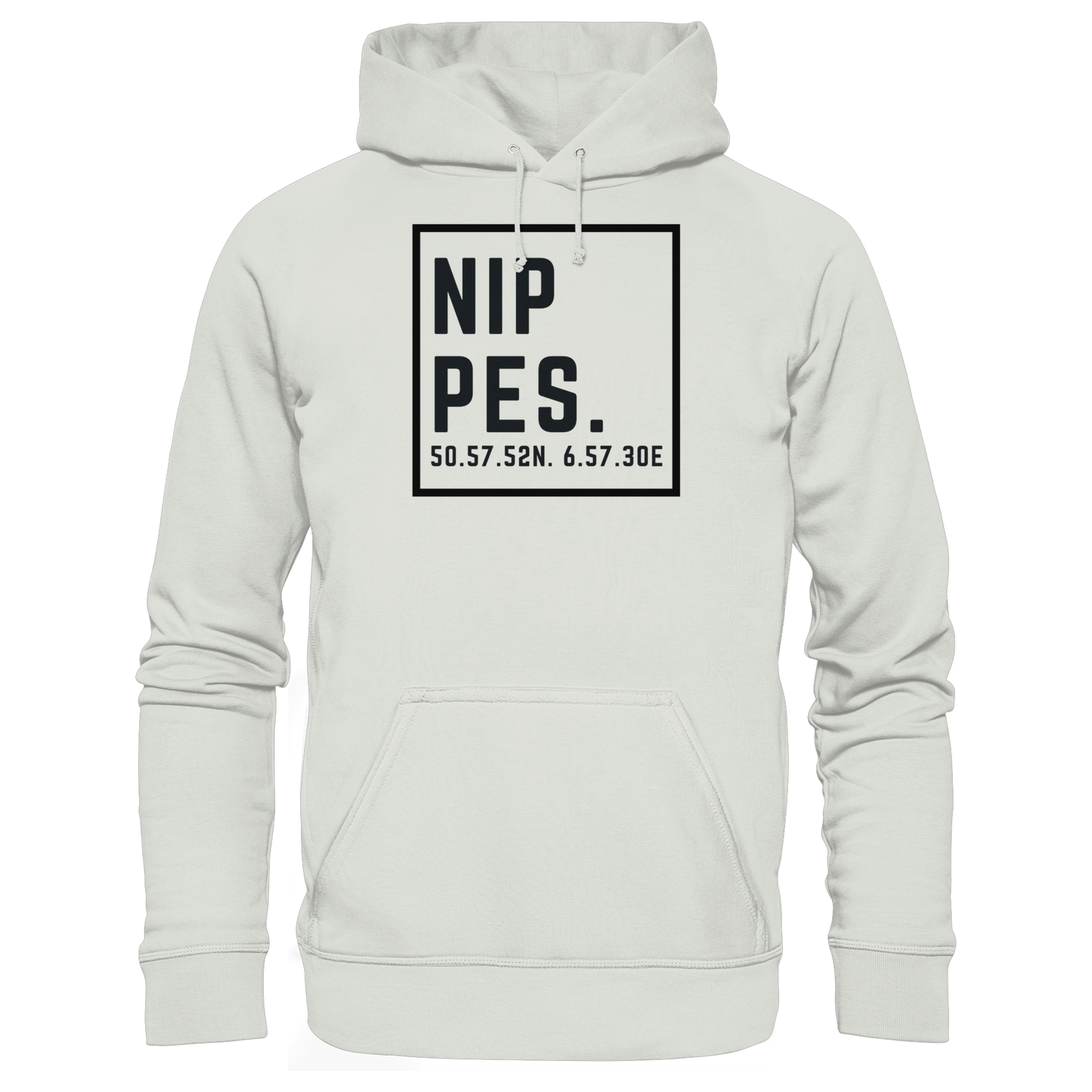 Nippes Koordinaten (großer Druck auf der Brust) - Basic Unisex Hoodie
