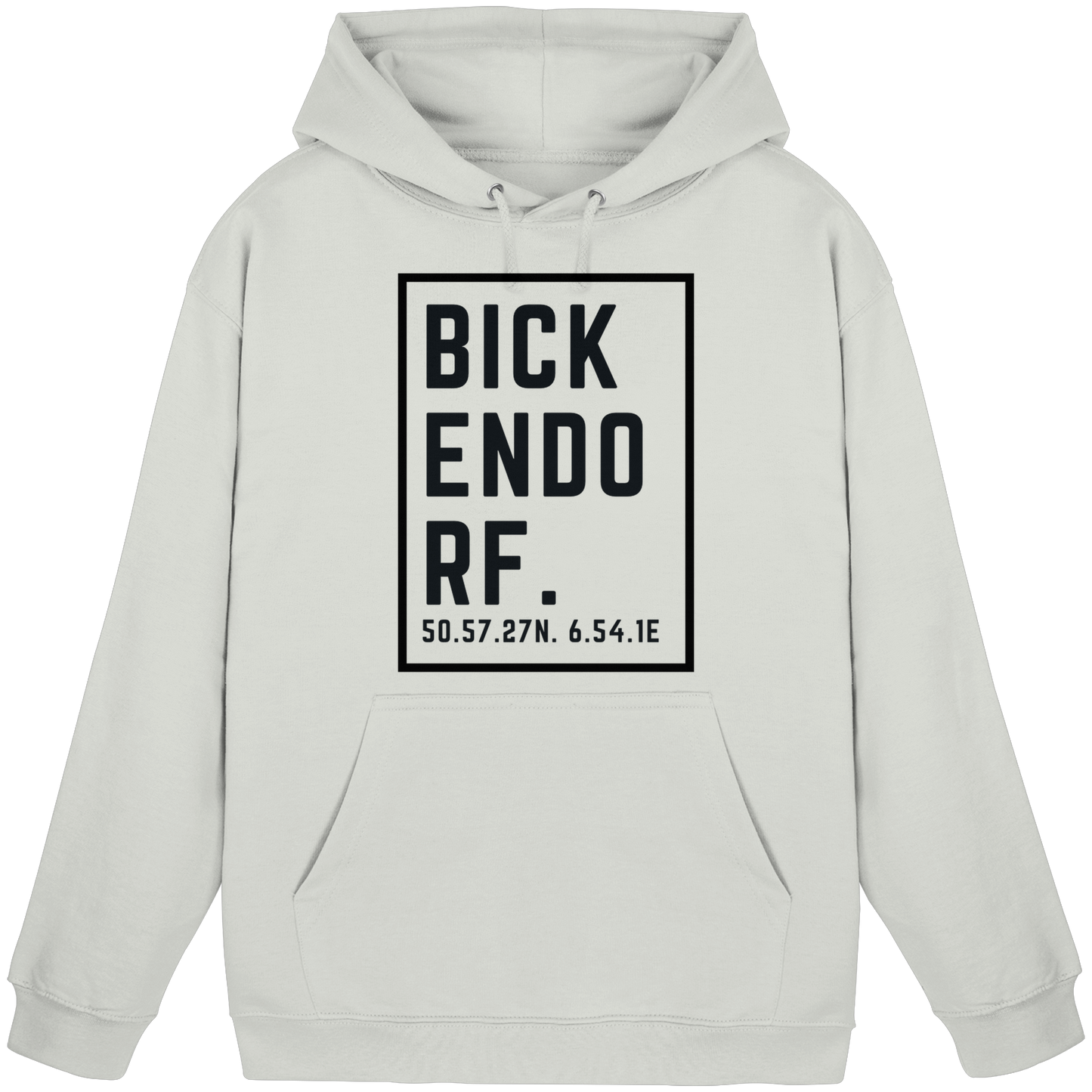 Bickendorf Koordinaten (großer Druck auf der Brust) - Basic Unisex Hoodie